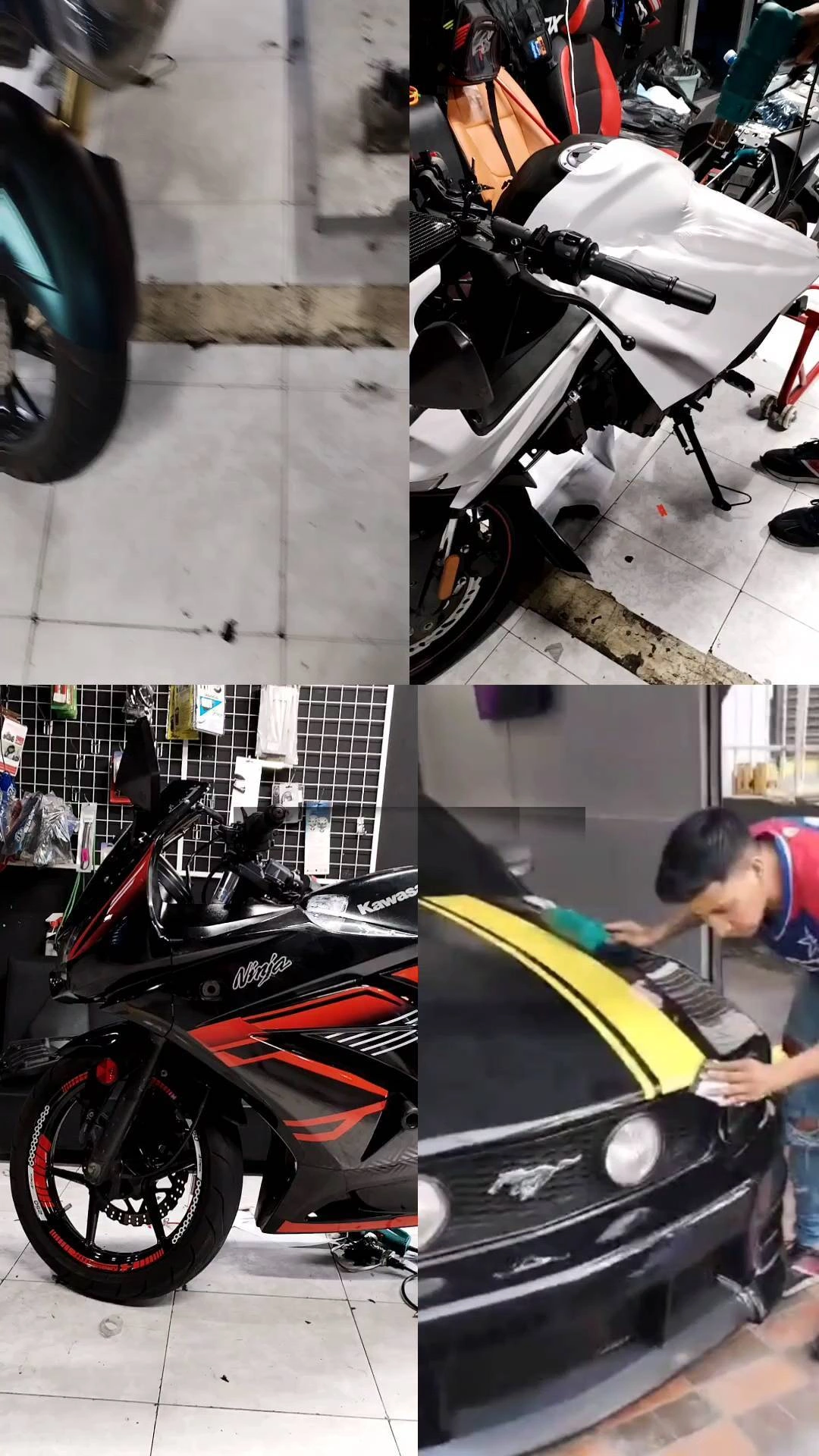 Collage de proyectos realizados en el taller Kobra
